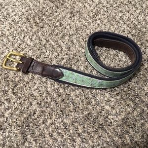Vineyard Vines Green and Blue Swordfish Belt